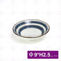 青瓷繪染-3.5吋荷口碟