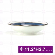 青瓷繪染-4.5吋荷口碟