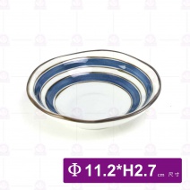 青瓷繪染-4.5吋荷口碟