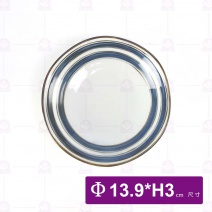 青瓷繪染-5.5吋荷口碟