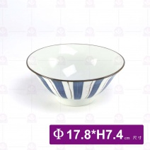 青瓷繪染-7吋拉麵碗