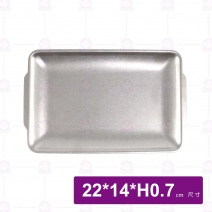 懷舊長型鐵盤 小