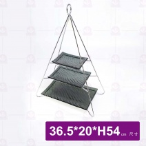 金字塔三層下午茶點心架-銀色(無附盤)