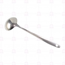 L1215 全鋼圓形湯杓 小圓點 杓口徑8 柄長24cm
