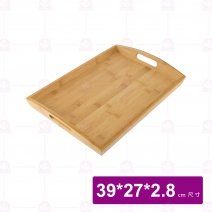 【菊川本味】炭化竹托盤-小 39x27cm