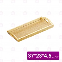 【菊川本味】棗木托盤(長方握把) 37x23x4.5cm