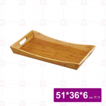 【菊川本味】長方船形竹托盤51x36x6cm