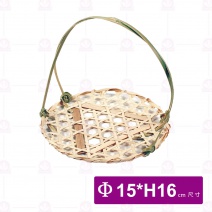【菊川本味】圓平小提籃15xH16cm
