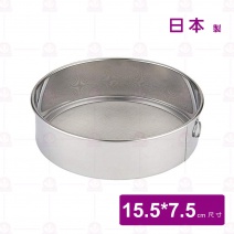 日製304不銹鋼平底篩  麵粉篩