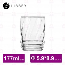 【Libbey】L29011HT 波狀花紋玻璃杯 177cc (12入/盒)