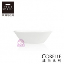 【美國康寧 CORELLE】2323NLP純白方型中碗680cc