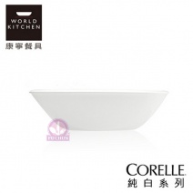 【美國康寧 CORELLE】2348NLP純白方型湯碗140cc