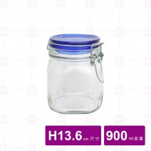 【Bormioli Rocco】藍蓋密封罐  900ml / H13.6c