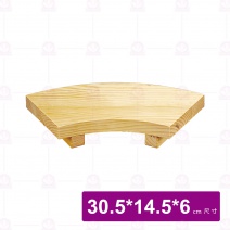 【菊川本味】扇形木壽司台-小30.5x14.5x6cm