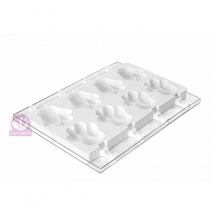 【三能Silikomart】4連熊爪雪糕模 2入 39x14.5x2.8cm