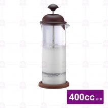 【Tiamo】HG5265 玻璃奶泡杯400ml (附底墊)