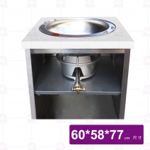 立式魯桶台附輪(厚料) 1孔(大輪)