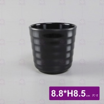 M115 旋風螺紋杯-黑 8.8x8.5cm
