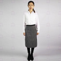 #9020黑色條紋半身圍裙 66cm