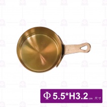 #304帶柄醬料鍋(小)-玫瑰金