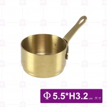 #304帶柄醬料鍋(小)-金色