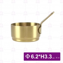 #304帶柄醬料鍋(中)-金色