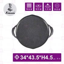 【KINDAIRO金太郎】七層鑄造 IH煎烤盤 Φ34cm