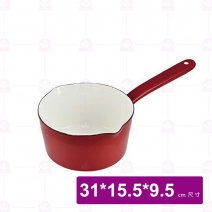 【PETIT COOK】刻度IH琺瑯牛奶鍋-紅色