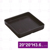 【HS】四方燒肉盒(大) -黑 (HSSK015O)(6入/盒)