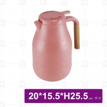 朵拉玻璃內膽保溫壺-香檳紅 1.5L