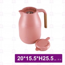 朵拉玻璃內膽保溫壺-香檳紅 1.5L