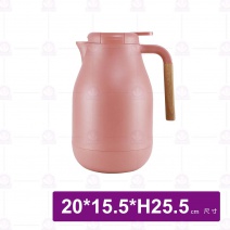 朵拉玻璃內膽保溫壺-香檳紅 1.5L