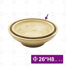 橡膠木盆-平底圓腳 F256-26
