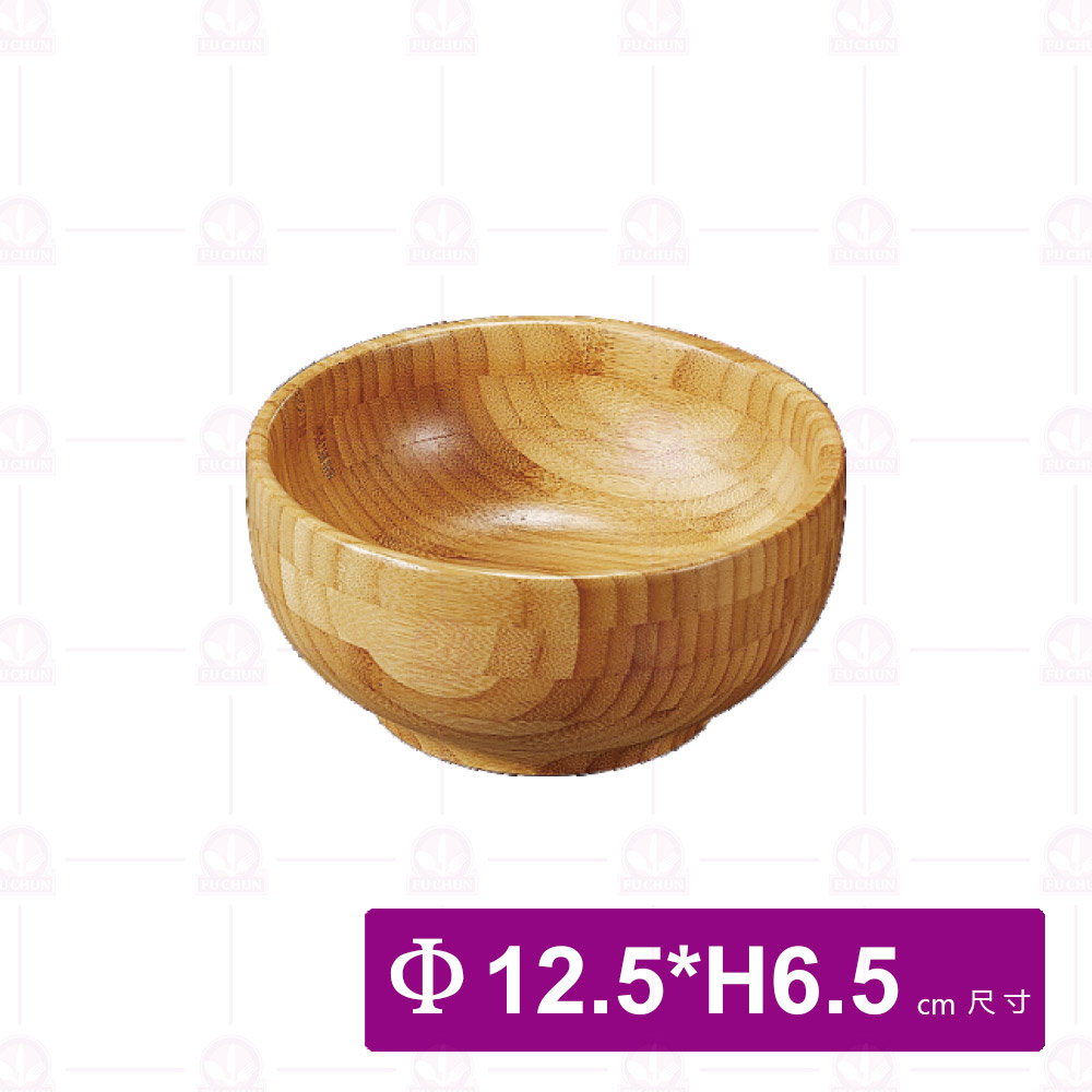 【菊川本味】沙拉竹碗 F58-12 12.5xH6.5cm