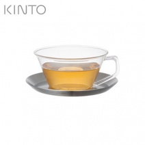 【日本KINTO】CAST玻璃杯附不銹鋼盤-220ml