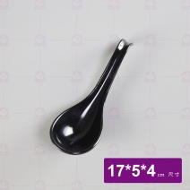 【HS】F-B114  附勾湯匙  黑 17x5x4cm
