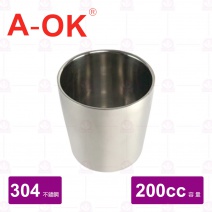 【A-OK】韓式 雙層杯 7.1xH7.4cm/200cc