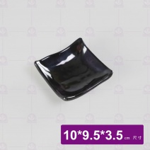 【HS】8025 四角沾醬碟4吋-黑10x9.5x3.5cm
