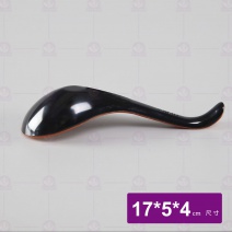 【HS】114  附勾湯匙   外黑內紅 17x5x4cm