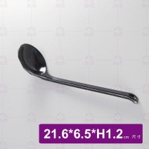 【HS】F-B115  拉麵湯匙  黑 21.5x6.5x1.2cm