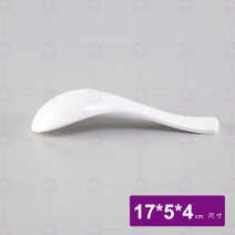 【HS】114  附鉤湯匙  乳白 17x5x4cm