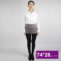 #9219 迷你六口袋圍裙-灰色 28cm