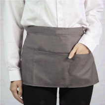 #9219 迷你六口袋圍裙-灰色 28cm