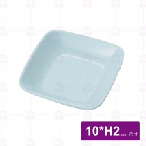 【HS】四方碟4吋-青瓷 (75)(48入/盒)