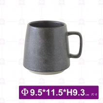 日式粗陶馬克杯-夜影