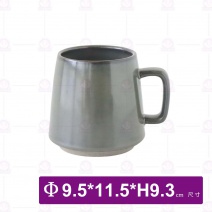 日式粗陶馬克杯-亮灰
