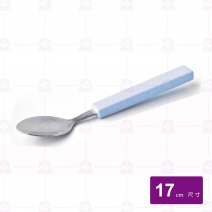 麥纖維不鏽鋼湯匙-藍