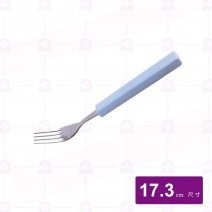 麥纖維不鏽鋼叉子-藍