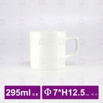 【全國磁器】馬克杯附蓋 (M024BLY-1)(底部無LOGO）
