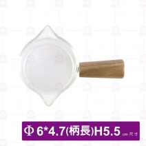 雙嘴木把直身玻璃量杯